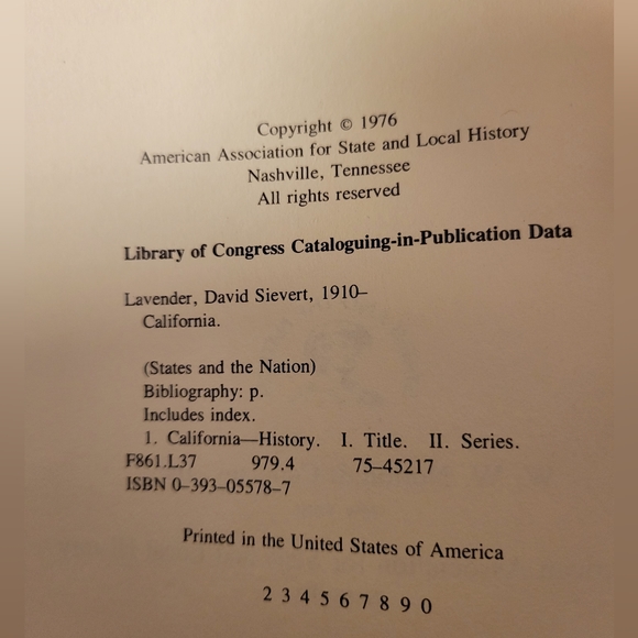 1976 CALIFORNIA: A BICENTENNIAL HISTORY By DAVID LAVENDER HC/DJ - Picture 4 of 13